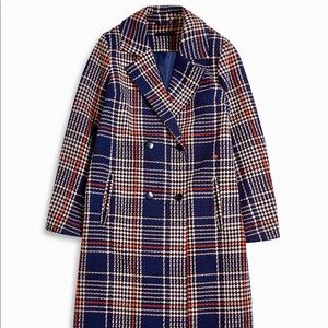 Wool Blend Plaid Coat❄️